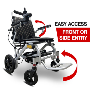 รถเข็นไฟฟ้าอลูมิเนียมรุ่น KSM-603 สำหรับฟื้นฟูสมรรถภาพ พร้อมพนักพิงตามหลักสรีรศาสตร์ และมอเตอร์แบบไร้แปรงถ่าน ผู้จัดจำหน่ายรถเข็นไฟฟ้าคุณภาพพรีเมียม - Product Image 4