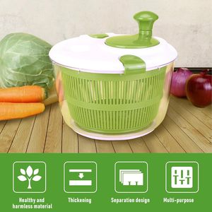 Escurridor de Verduras Manual con Rallador y Rebanador, Capacidad de 5L, con Tapa de Seguridad y Cesto Colador para Ensaladas - Product Image 6
