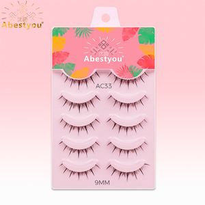 Abestyou Faux <span class=keywords><strong>Cils</strong></span> Synthétiques Bande Transparente Invisible Auto-Adhésifs Lumineux dans le Noir Naturels OEM Fabricant Grossiste Fournisseur - Product Image 2