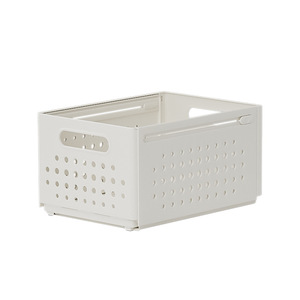 Telescopic Storage Box Plastic Bin 28-48Cm Extendable Kitchen Cabinet Organizer Rectangle Solid Color Push Pull Type - Product Image 3