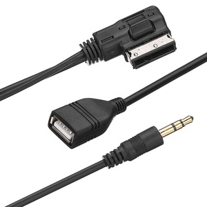 Adaptateur AUX, 3.5mm, 5 pièces, musique AMI, MMI, medua, arayuzu, charge <span class=keywords><strong>USB</strong></span>, pour A4, A5, A3, <span class=keywords><strong>A1</strong></span>, A6, A8, Q5, Q7, S5 V, W - Product Image 5