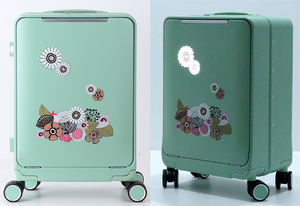 I bagagli illuminanti per la promozione del marchio accettano valigie di qualità superiore puri Bayer PC con marchio personalizzato - Product Image 2