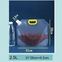 Pochette à bec verseur hermétique et résistante à l'humidité, sac transparent épais de qualité alimentaire pour le stockage des céréales et de la bière