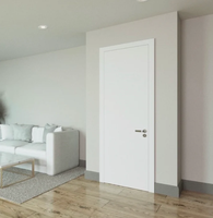 Porte intérieure moderne en bois MDF, portes affleurantes pour maisons, appartements, hôtels, design personnalisé, écologique, porte imperméable