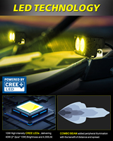 Feux LED jaunes pour vélo électrique, 3 feux LED Bajaa, phare LED pour vélo électrique, feux LED pour moto, accessoires pour moto électrique