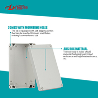 Boîte de jonction électrique extérieure série F IP65 en ABS, étanche et anti-poussière, boîtier en plastique pour câblage électrique