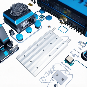 OCOCOO Aluminum Water Cooling Plate Custom Machined Grooved Fins Liquid Coolant High Heat Transfer Desktop <strong>CPU</strong> DIY Upgrade Build - Product Image 1