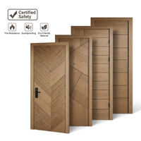 Porte coupe-feu en bois durable et économique, certifiée doublement pour hôtels, supermarchés et appartements hôteliers, conforme aux normes incendie des pompiers