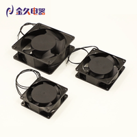 Ventilateur axial étanche IP68 pour usage en construction, roulement à billes, OEM/ODM personnalisable, impeller en plastique, châssis en alliage d'aluminium