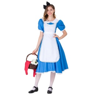 Disfraz de Sirvienta Alice para Mujer, Vestido para Halloween, Cosplay, Actuación Escénica, Traje Azul y Blanco - Product Image 3