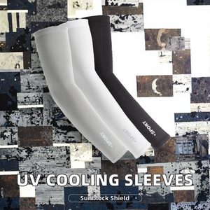 Manchons de protection solaire UV rafraîchissants et écologiques en viscose/polyester pour adultes (hommes et femmes) – Couvre-bras anti-humidité - Product Image 2