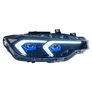 Conjunto de Luces LED DRL Tipo Ceja Azul Modificadas para F35, Serie 3 F30 13-18, Bombilla de Color 6000k, Nueva Condición, LED Ceja Azul - Product Image 5