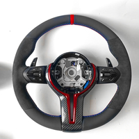 Volant de voiture en cuir et fibre de carbone pour M Sport F-Chassis F80 F82 F87 F12 F13 F86 F33 M1 M2 M3 M4 M5 M6 X5 X6 F30 F10 F21 F1