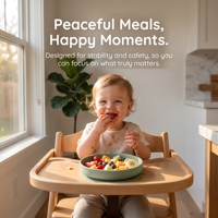 Nouvelles assiettes classiques en silicone à ventouse pour bébés et jeunes enfants, sans BPA, assiettes bébé avec ventouse, plats plus profonds pour tout-petits, compatibles micro-ondes