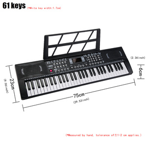 Fábrica <span class=keywords><strong>de</strong></span> Instrumentos Musicales BD-613 Órgano Electrónico Portátil <span class=keywords><strong>de</strong></span> 61 Teclas, Teclado <span class=keywords><strong>de</strong></span> Piano <span class=keywords><strong>de</strong></span> Juguete con Micrófono para Niños, Acepta Logotipo Personalizado ODM - Product Image 3