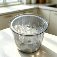 Pot de fleurs hydroponique transparent moderne avec plateau de support pour bulbes, idéal pour tulipes et jacinthes