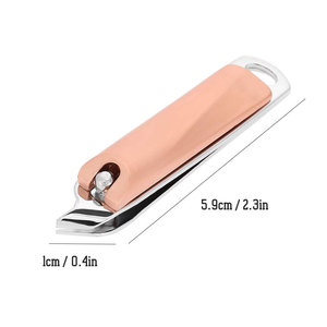 Coupe-ongles en acier au carbone avec lime, coupe-ongles coloré, outil de manucure personnalisé pour la coupe des ongles - Product Image 2