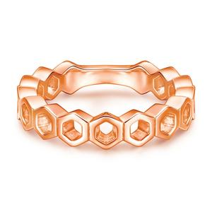 Argent sterling en gros pour la fabrication de bagues, bague creuse, bague en argent pour femmes - Product Image 2