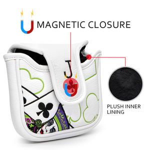 Wholesale Price Golf <b>Putter</b> Cover Magnetic Golf <b>Headcover</b> <b>Putter</b> Mallet Pu Leather Golf Head Covers Mallet Headcovers - Product Image 3