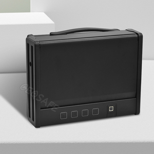 CEQSAFE Coffre-fort numérique biométrique compact et résistant pour armes de poing avec port d'alimentation d'urgence Type C - Product Image 1