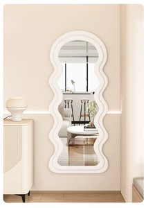 <span class=keywords><strong>Miroir</strong></span> sur pied en velours Teddy, <span class=keywords><strong>grand</strong></span> format, irrégulier, en <span class=keywords><strong>bois</strong></span>, pour décoration intérieure, vente en gros - Product Image 2