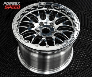 Ruedas Forjadas ForgeX Deep Dish <span class=keywords><strong>Drag</strong></span> <span class=keywords><strong>Racing</strong></span> con Beadlock de 17 Pulgadas 6X135 5X120.65 Pulido para Chevrolet Corvette Grand Sport Trasero - Product Image 1