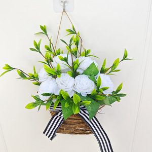 Zonghong nouveau printemps 1PC panier de couronne de vigne florale Phoxinus Phoxinus Subsp. Phoxinus Artificiel - Product Image 1