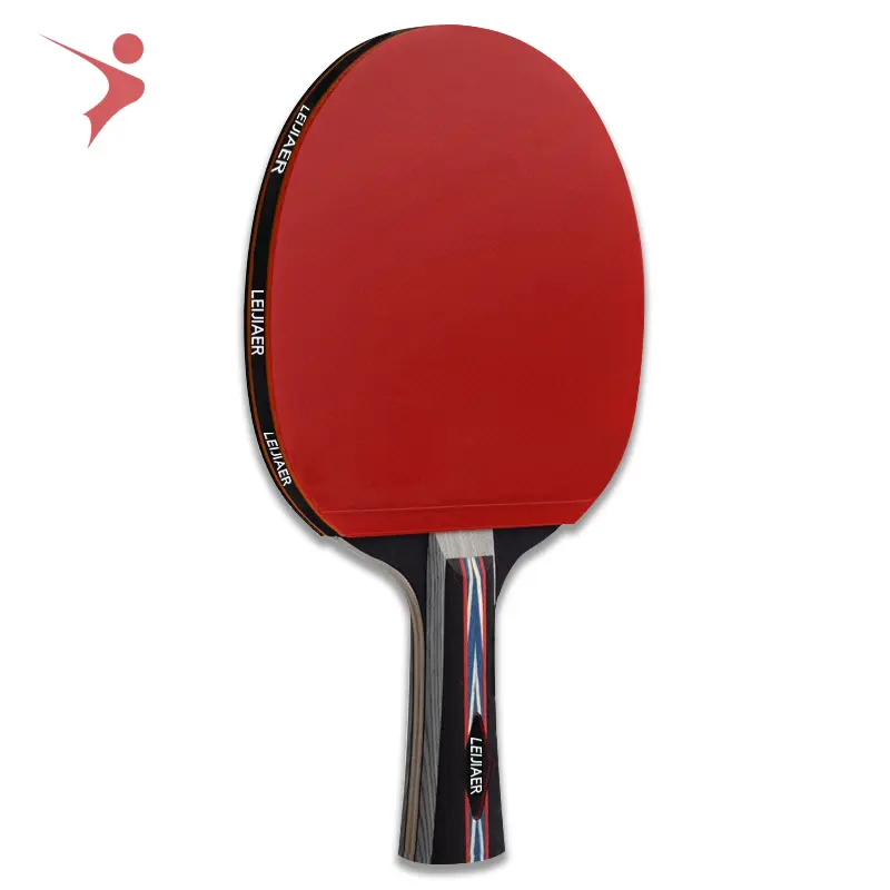 Raket tenis meja karbon 7 Bintang kustom, paket/raket tenis meja jaring setelan raket tenis meja bola ping pong