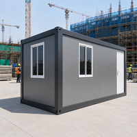 Maison conteneur CE 20 pieds en kit pour chantier de construction, prix usine avec salle de bain