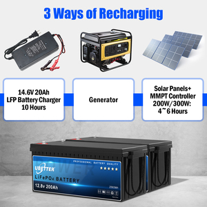 यूरोपीय संघ स्टॉक लाइफ 4 बैटरी पैक 12.8v 200ah 100ah आरवी समुद्री नौका शिविर के लिए ब्लूटूथ बीएमएस के साथ ब्लूटूथ बीएमएस के साथ - Product Image 3