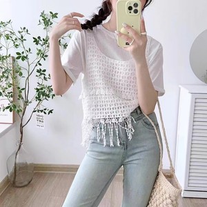 Veste d'été tendance en gros, nouvelle mode, ajourée, <span class=keywords><strong>crochet</strong></span>, fleur tissée, veste pour femmes, col en V, <span class=keywords><strong>sans</strong></span> manches, cardigan - Product Image 6