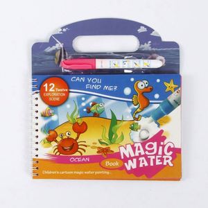Libro de Dibujo Creativo Reutilizable, Libro de Colorear Mágico con Agua para Niños - Product Image 6