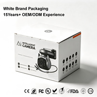 Caméra de sécurité extérieure WiFi OEM 1080P/3MP avec audio bidirectionnel, vision nocturne, détection de mouvement humain, étanche IP65, sans fil