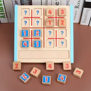 Montessori Kinderen Klassieke Educatief Logic Houten Bordspel Persoonlijkheid Digitale Sudoku Spel