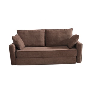 Sofá Cama Convertible Grande y Cómodo sin Marco, Tipo Nube, con Cojín Decorativo, Comprimido al Vacío, con <span class=keywords><strong>Tela</strong></span> de Terciopelo <span class=keywords><strong>Gris</strong></span> Oscuro - Product Image 2