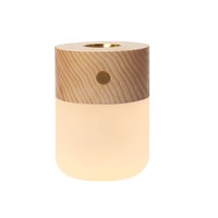 Veilleuse parfumée artisanale à capteur tactile LED, boîte de table en bois