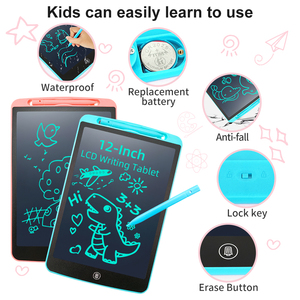 Educatief Tekenspeelgoed Voor Kinderen Superieure Kwaliteit 12Inch Tekentafel Voor Kinderen Speciale Kinderschrijftablet - Product Image 3