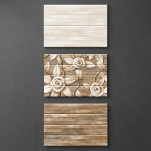 Carreaux muraux numériques en céramique à feuilles persistantes de conception personnalisée meilleure qualité couleur de la lumière 300x450mm surface brillante émaillée conception imprimée - Product Image 6