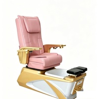 Fauteuils de pédicure électriques modernes avec massage, fauteuils de spa pour les pieds à débullage léger, fauteuils de pédicure pour salon de beauté et manucure