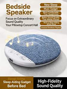 Nouveau haut-parleur LED ultra-fin <span class=keywords><strong>pour</strong></span> oreiller |   Machine à sons <span class=keywords><strong>pour</strong></span> le sommeil activée |   Musique de fond Hi-Fi, bruit blanc, lecture d'histoires - Product Image 2