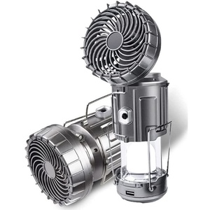 Bán buôn sạc năng lượng mặt trời <span class=keywords><strong>LED</strong></span> vườn đèn lồng với mở rộng Fan khẩn cấp cắm trại đèn lồng cho mùa hè - Product Image 2