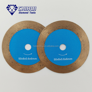 Disco da Taglio Popolare 2025 da 50mm 55mm, Lama Circolare Diamantata Sottile 0.6mm con Gambo Rotondo per Piastrelle in Ceramica - Product Image 5