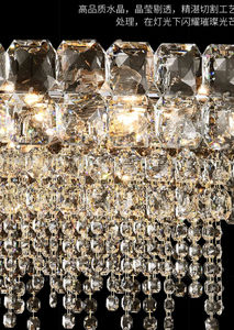 Lampadari di Cristallo Moderni di Lusso, Altezza Regolabile, Illuminazione LED, Finitura Dorata, Alta Luminosità, Garanzia di 3 Anni per Hall di Hotel - Product Image 3