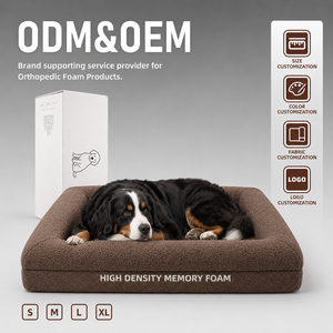 Cama para Perros al por Mayor con Núcleo de Espuma Viscoelástica, Funda Lavable y Base Antideslizante para Marcas de Productos para Mascotas y Compradores de Cadenas de Tiendas - Product Image 1