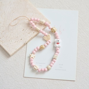 GT Blue Sea Legend Étoile à cinq branches Lanyard Shell Petite <span class=keywords><strong>chaîne</strong></span> de <span class=keywords><strong>téléphone</strong></span> à poignet court en céramique perlée - Product Image 5