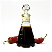 Extrait concentré d'oléorésine de piment à haute viscosité en bouteille pour la formulation de sauces et pâtes sans gouttelettes