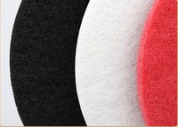 Tampon de polissage blanc, rouge, noir pour marbre, tampon de nettoyage pour sols en bois, chiffon de cirage 17 pouces