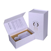 Boîtes d'emballage personnalisées en carton rigide de luxe en EVA, couleur crème, avec fermeture magnétique, pour parfum 50 ml, style livre, pour cosmétiques