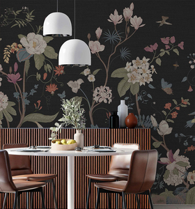 Murales de Pared con Diseño de Flores y Aves Personalizables 2026, Impresión Digital, <span class=keywords><strong>Papel</strong></span> <span class=keywords><strong>Tapiz</strong></span> Chino - Product Image 4