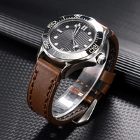 Correa de Reloj de Cuero Italiano Lionorm en Oferta para Hombre, 26mm 20mm 22mm 24mm, Logotipo Personalizado, Estilo Vintage, Correa de Reloj de Cuero Suave